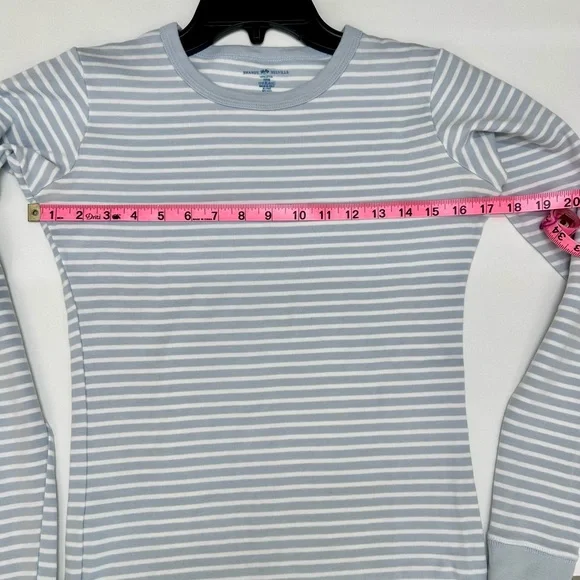Brandy Melville Light Blue and White Striped Top - Picture 7 of 7
